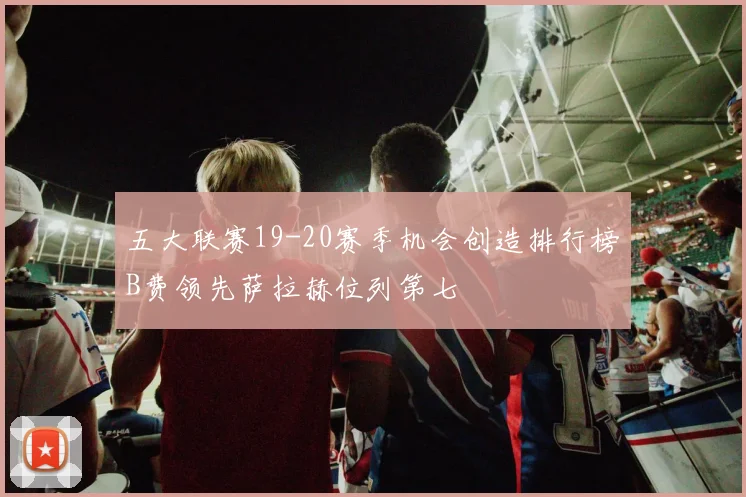 五大联赛19-20赛季机会创造排行榜B费领先萨拉赫位列第七